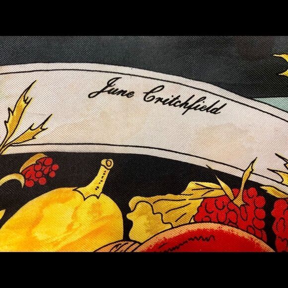 Beautiful silk scarf June Britchfield - Picture 3 of 4